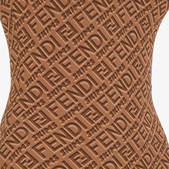 SOLD ❌ Fendi x SKIMS Sleeveless Mid-Thigh Bodysuit - Picture 3 of 5